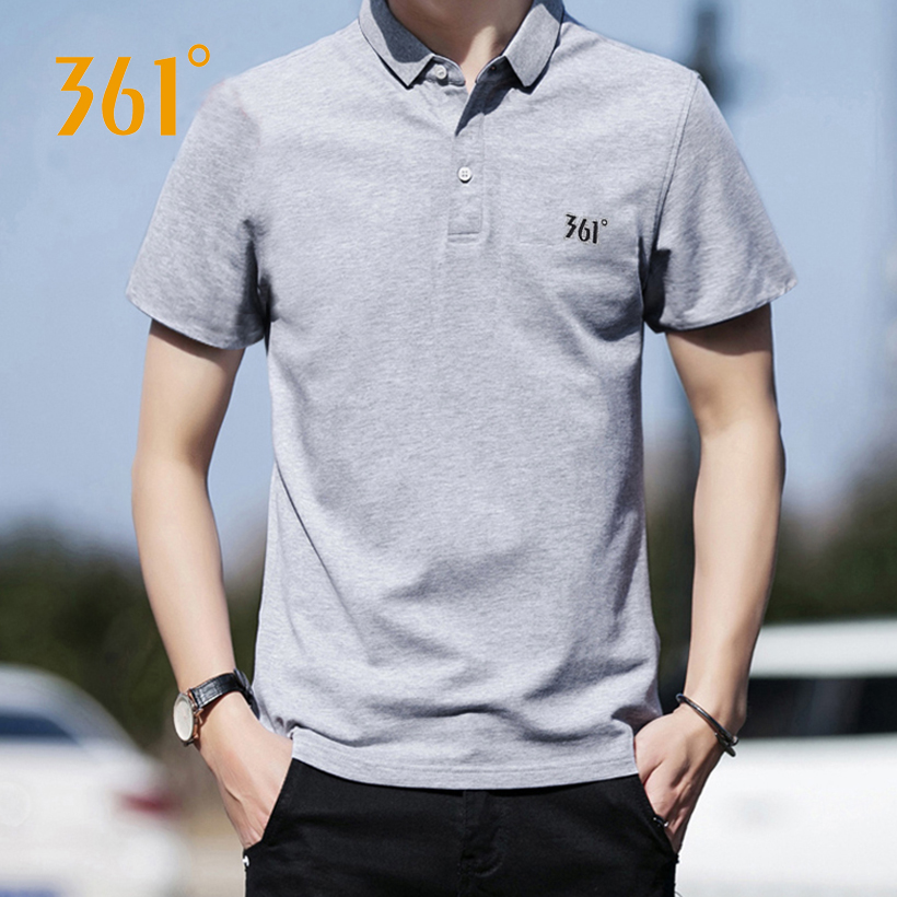 361 men's clothing short sleeves T-shirt Summer 361 degrees New frontier cotton sports blouses for men's quick dry breathable polo shirts