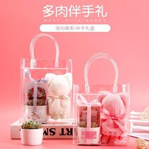 Creative small gift succulent plant souvenir towel bear wedding gift annual party festival full moon birthday gift box