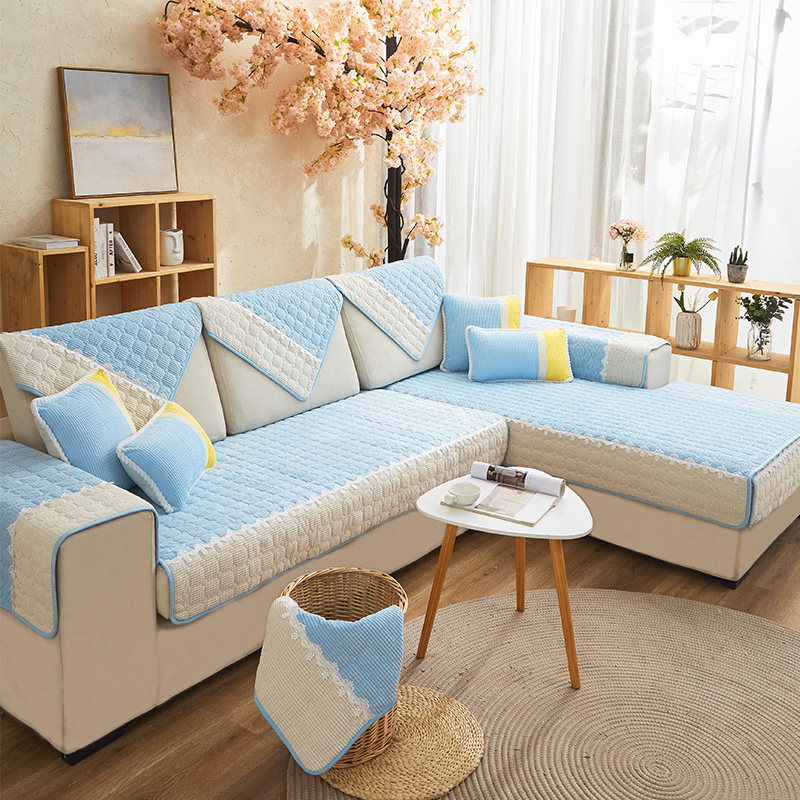 Day Style Style Three-Princess Sofa Cushions All Season Universal Anti Slip Minima Modern Fashion Leather Sofa Cover Scarves