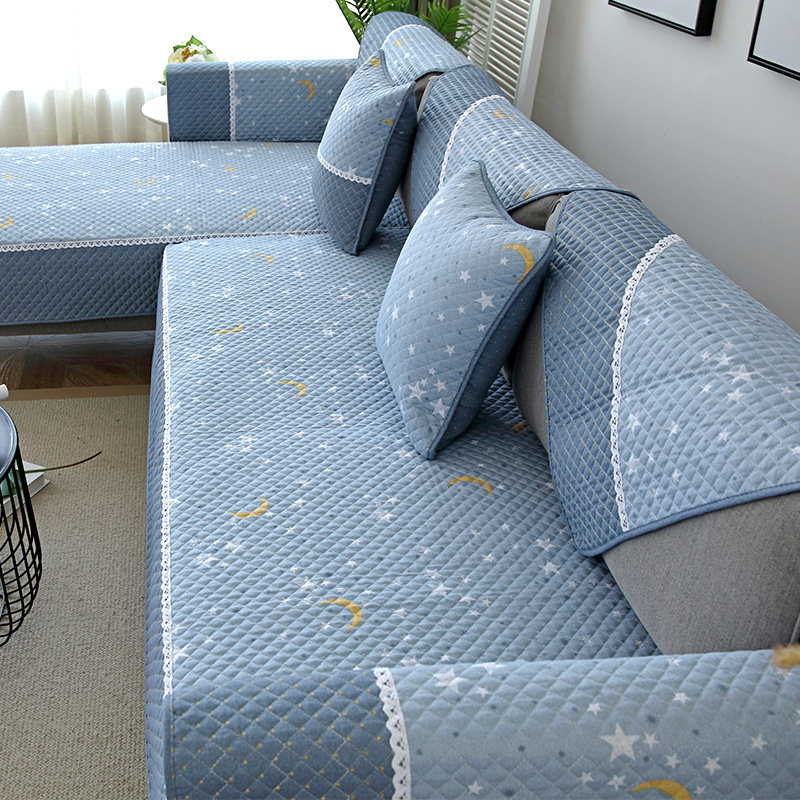 Cotton sofa cushion four seasons universal non-slip Nordic simple modern back towel all-inclusive universal cover full cover custom-made