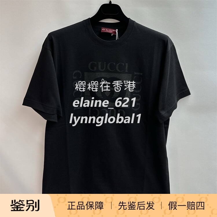 Discount! Gucci 2026 Autumn/Winter Men's Round Neck Logo Short Sleeve T-Shirt Discount! Gucci 2026 Autumn/Winter Men's Round Neck Logo Short Sleeve T-Shirt