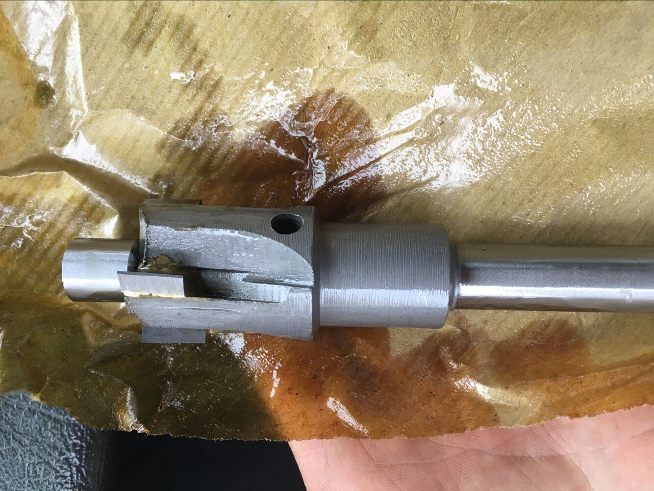 Alloy flat-bottom bore drilling head knife taper handle can be removed from the steel positioning milling cutter