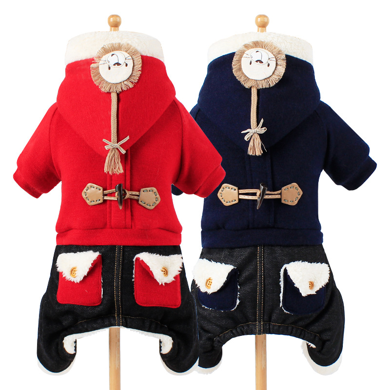 Chó quần áo mèo nữ mèo Teddy mùa thu trang phục chó con chó nhỏ mèo mùa thu và quần áo mùa đông thú cưng bốn chân - Quần áo & phụ kiện thú cưng bán đồ thú cưng