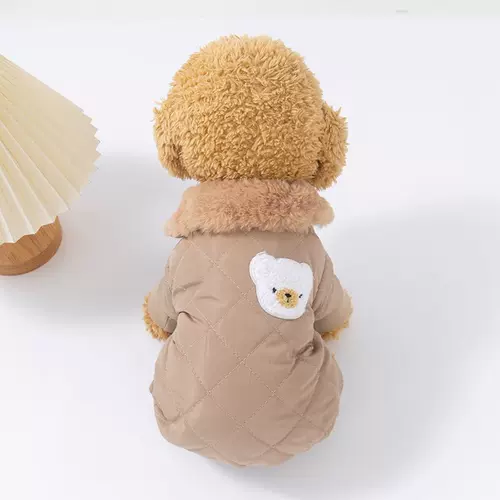Одежда для собак на осень и зиму, новая утолщенная теплая шнауцер Тедди Померанский шпиц Бишон Фризе Щенок VIP Pet Йоркшир