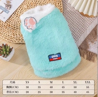 Плюшевая кошачья лака светло -голубая