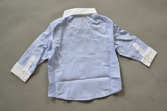 Chemise garcon à manche longue en coton - Ref 2078001 Image 9