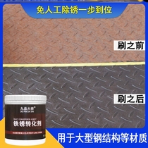 Rust-removal conversion agent steel structure Polished Black Fast Dry Transfer Rust Paint Steel Quick Self-Spray Heating Sheet Anti-Corrosive Paint