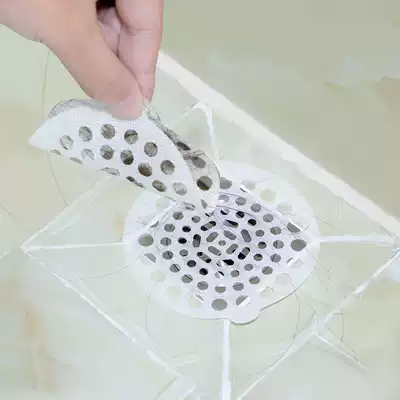 Floor drain sticker Filter Sewer filter Bathroom anti-hair hair filter Disposable floor drain sticker