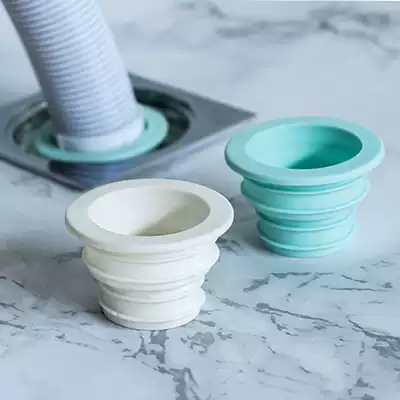 Washing machine drain pipe sealing ring Sewer pipe Silicone floor drain cover Powder room water pipe deodorant sealing ring