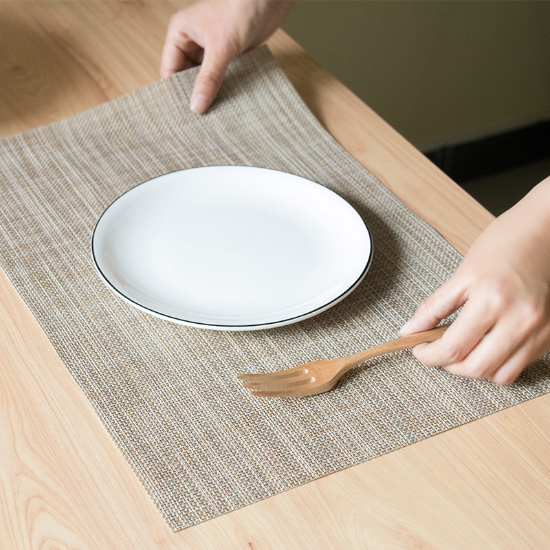 Dining table cushion Western dining mat pvc waterproof thermal insulation anti-burn cushions Euro style home Dining Mat dinner tray Cushion Bowl Mat