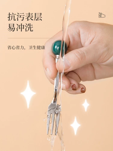 Японская вилка для фруктов для домашнего использования из нержавеющей стали, детский безопасный настольный декор