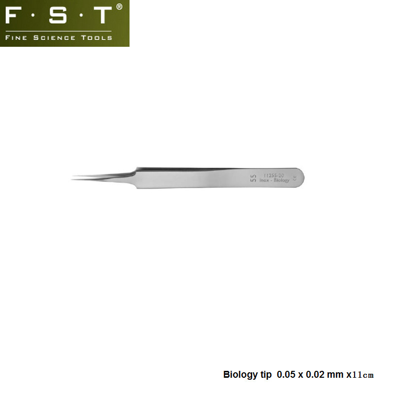 FST精细解剖镊子11255-20 FST by Dumont #55生物镊子