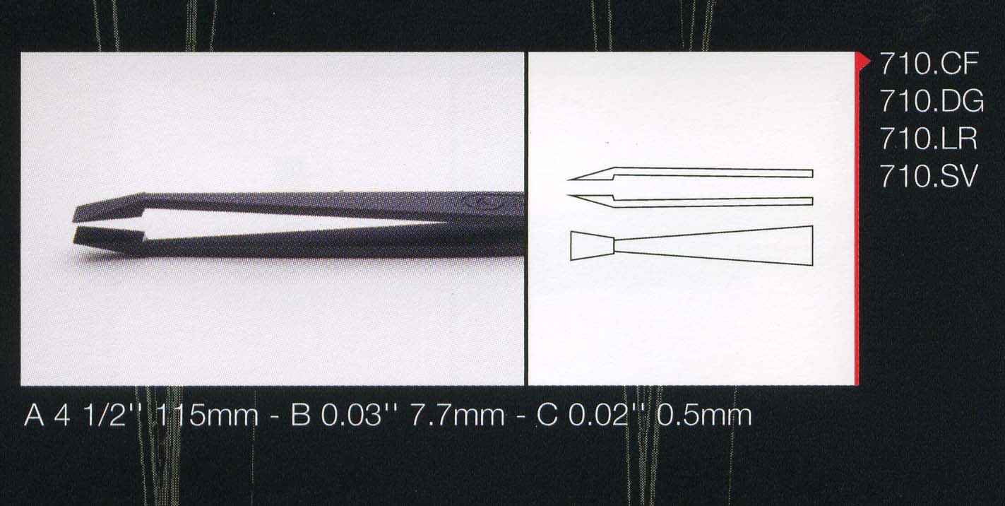 瑞士ideal-tek镊子710.CF 塑料镊子 防静电塑料镊子