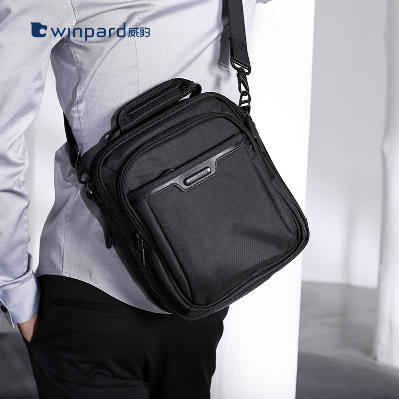 Wether Man Bag Single Shoulder Bag Slanted Satchel White Collar Business Scapegoat Hand Briefcase Briefcase Briefcase Harp Hand Briefcase Harp
