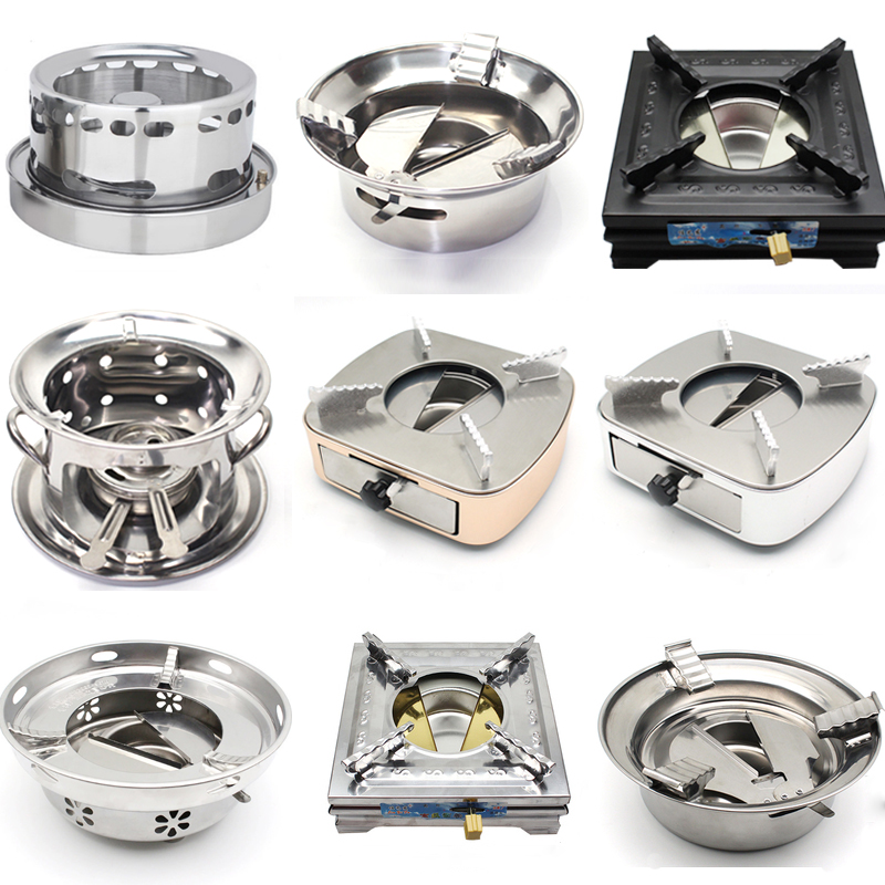 Alcohol Furnace Base Solid Alcohol Furnace Shelf Base Environmental Protection Oil Small Hot Pot Dry Pan Stainless Steel Base Home
