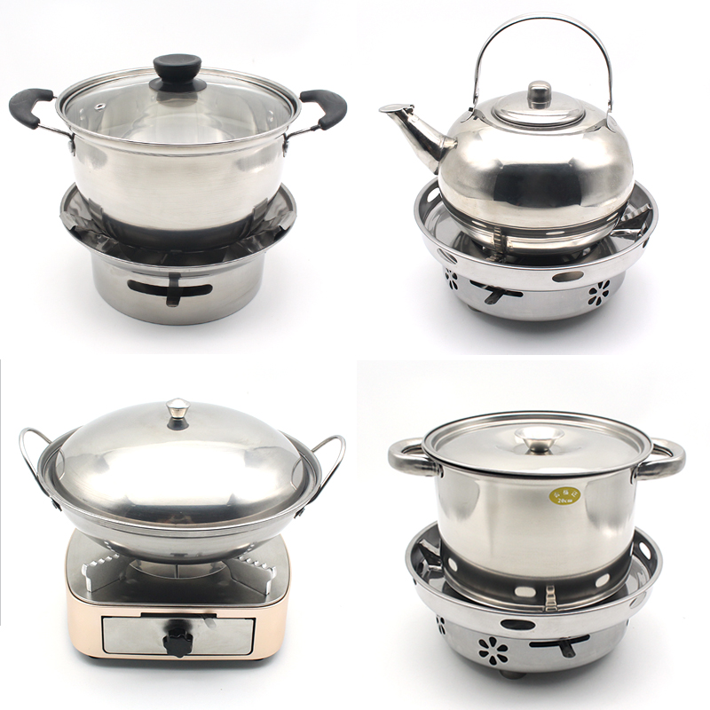 Alcohol stove tea maker outdoor small hot pot solid alcohol stove windproof portable household alcohol pot dry boiler