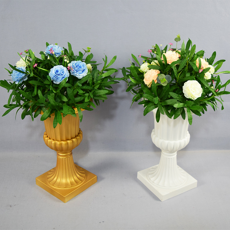 New wedding flower art wedding road lead flower forest imitation silk flower wedding scene arrangement flower T stage Roman column flower