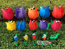 Windmill Flower Windmill Tulip Windmill Park Flower sea Kindergarten Outdoor decoration supplies Windmill festival supplies