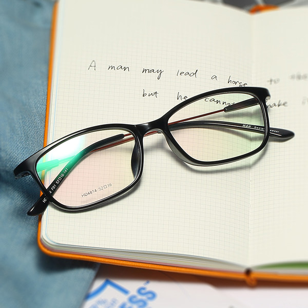 HAN 汉代 HD4814 钛塑眼镜架+1.56防蓝光非球面镜片（可选平光） 优惠券折后￥41包邮新低（￥71-30）多色可选