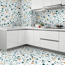 Bathroom waterproof stickers self-adhesive wall stickers ground water grindstone tile stickers non-slip floor stickers kitchen oil-proof stickers