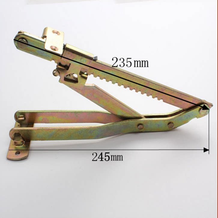 Hardware beauty bed adjustable folding support frame massage bed multi-stage lifting hinge sofa triangle bracket