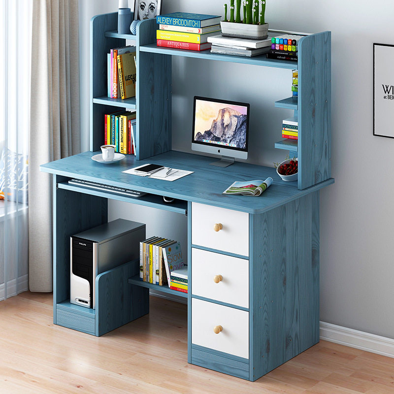 Minima Modern Home Bedroom Boy High School Student Desk small family Provincial space desk Bookshelf Composition DJ1