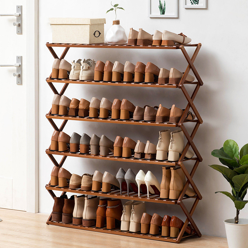 Small household type free installation foldable triangle shoe frame wall corner door small household shoe cabinet MR02