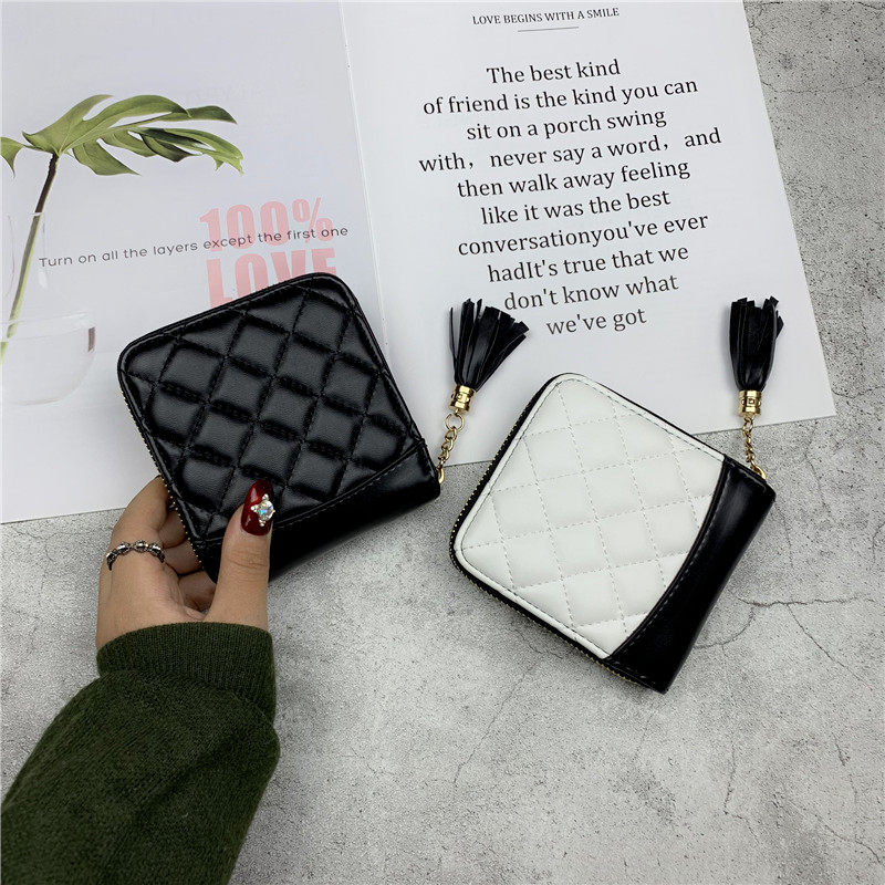 Small wallet girl short 2023 new Han edition of the new fragrance of the dianglab pack personality colour and change wallet tide