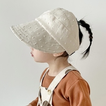 Sun protection hat baby empty top hat hat summer newborn valve cap male and female baby cute tire cap Summer thin