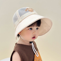 Sun hat for boys and girls summer travel sun hat for girls outdoor mesh fisherman hat large brim UV