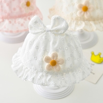 Baby fontanelle hat pure cotton summer thin newborn fetal cap female baby cute summer princess halogen door hat