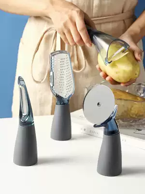 Creative stainless steel peeling knife vegetable Planer household potato shredder pizza wheel knife multi-function tool set