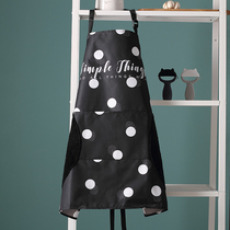 Florist Eucharist Nordic Waterproof Apron with erasable hand adjustable black and white minimalist fashion apron