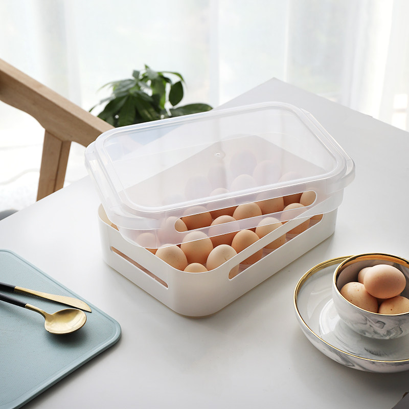 Fridge Egg box for eggs Refreshing Containing box Home Egg Plastic Rack Entrusted with 24 Gegg Egg Rack