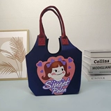 Вместительная и большая мультяшная милая корзина, модная льняная сумка, подарок на день рождения