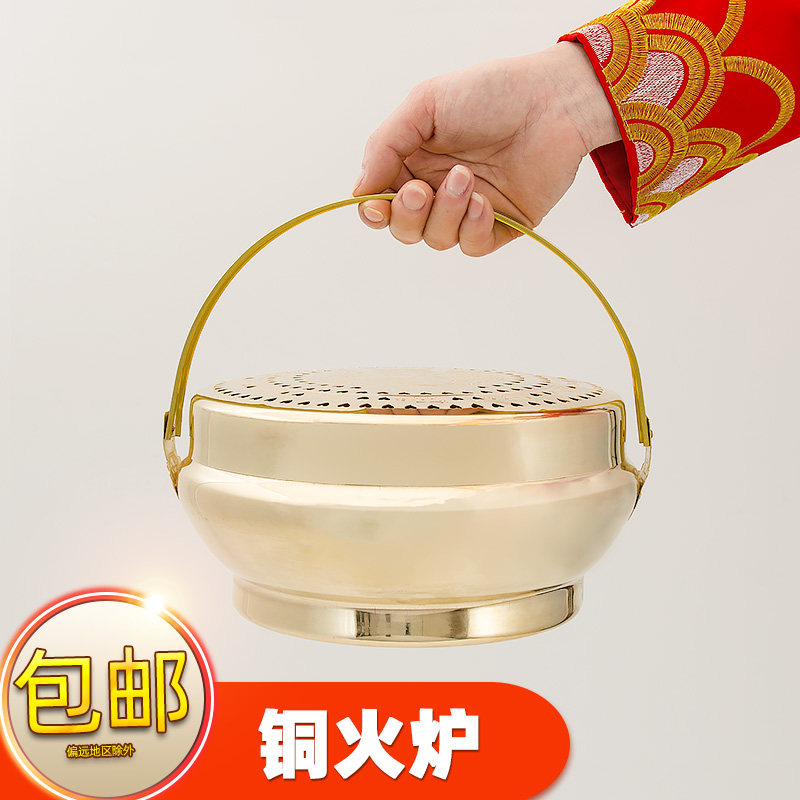 中式婚礼必备！鸳鸯黄铜火炉与龙凤火铳的传承之美，你get到了吗？🔥💍-怀炉-淘宝好物网