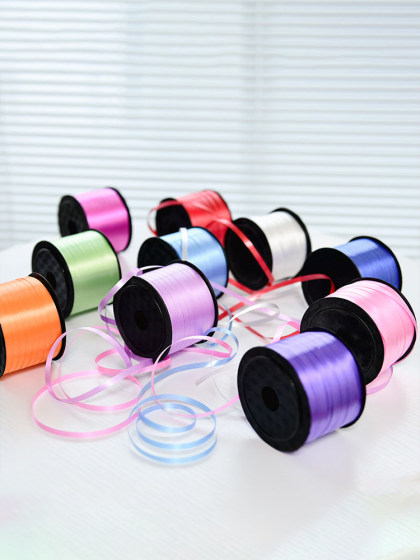 婚庆用品大卷彩色气球丝带节日派对装饰工具绑气球绳子配件100码