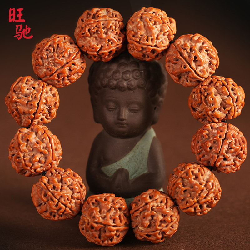Wangchi King Kong Bodhi Bodhi child hand string five-petal six-petal men and women play large size single circle Buddha bead hand