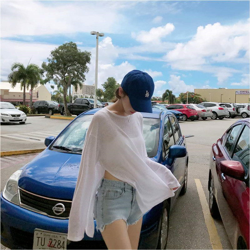 Beach sunscreen shirt summer women ice silk water swimming beach resort spa jacket Swimsuit outside bikini blouse