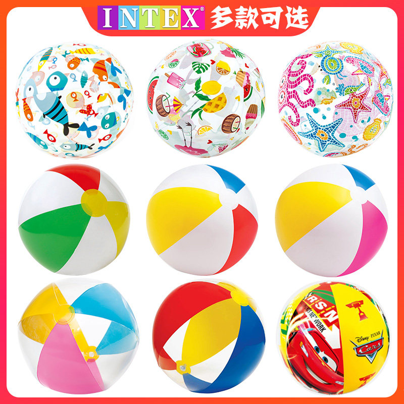 INTEX inflatable water balloon splash water beach ball children early education children outdoor toy large swimming inflatable ball