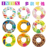 INTEX Большой милый надувной плавательный круг для взрослых подходит для мужчин и женщин, увеличенная толщина