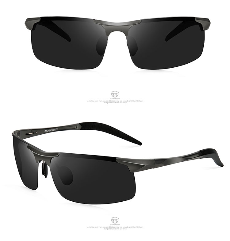 Burke đích thực kính râm phân cực nam Kính râm người lái xe lái xe phân cực Nhôm gương lái xe magiê kính râm thời trang