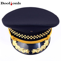 Security cap Big cap Big cornice cap Property security big felt cap 2017 new style security suit cap big cap