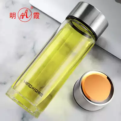 Mingxia single-layer glass solid color heat-resistant water cup advertising cup custom printed logo custom-made gift