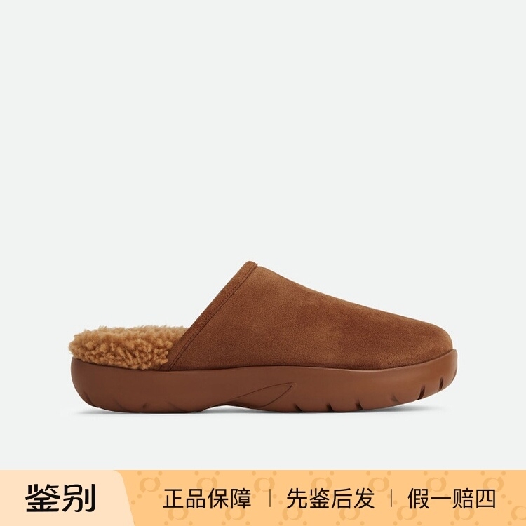 Brand New Authentic Bottega Veneta Bv Calfskin Shearling Slingback Slippers 775351V1Ny1 Brand New Authentic Bottega Veneta Bv Calfskin Shearling Slingback Slippers 775351V1Ny1