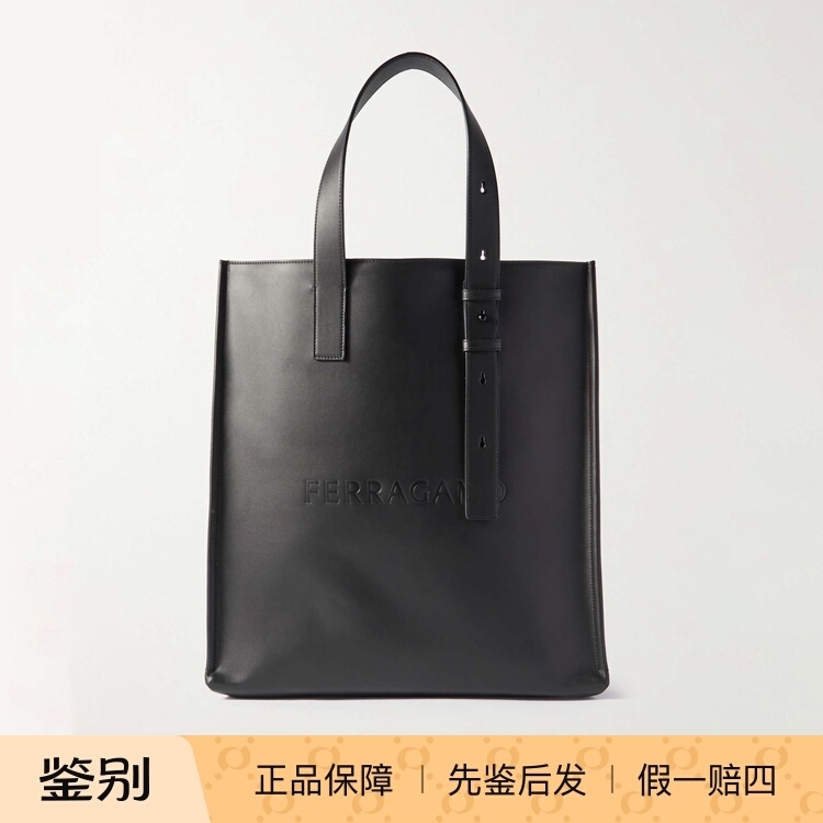 Brand New Genuine Ferragamo Embossed Leather Handbag Tote Bag Shopping Bag 769591