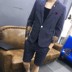 Mùa hè nam Kiểu tóc nam Tay áo nam Bộ đồ nhỏ Bộ Hàn Quốc Slim Hộp đêm Tay áo tay áo Bộ đồ hai mảnh shop do nam cao cap Suit phù hợp