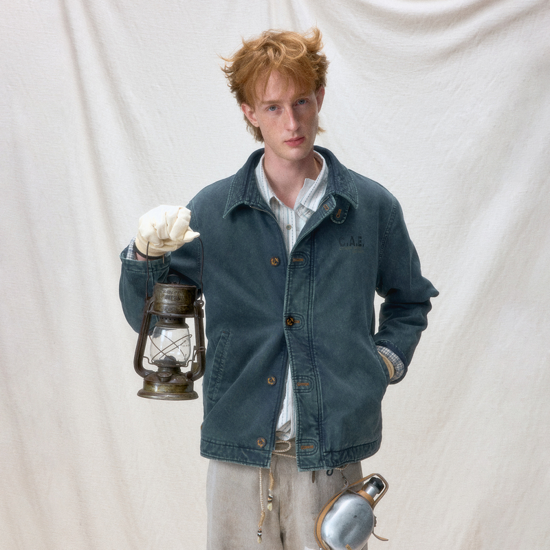 Chemical Products 40's Nautical Old Sailor's Quilted Cotton N-1 Deck Jacket J8_Dgy_Jacket Chemical Products 40's Nautical Old Sailor's Quilted Cotton N-1 Deck Jacket J8_Dgy_Jacket