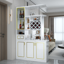 Light luxury entrance cabinet Simple modern living room wine cabinet partition double-sided shoe cabinet decorative locker entrance door hall cabinet