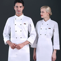 Белый лонгслив, фартук подходит для мужчин и женщин